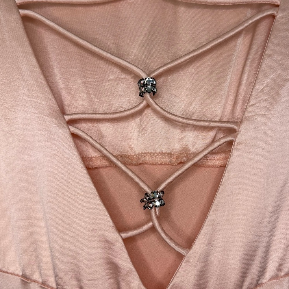 Pink Satin Formal Dress - Picture 13 of 14